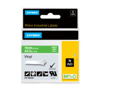 Rhino IND Vinyl Labels 19mm x 5,5m green