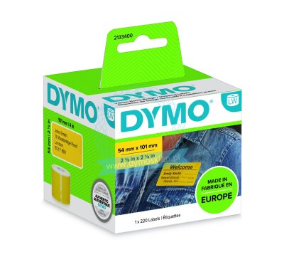 Dymo LabelWriter Large Address Labels 54mm x 101mm - yellow