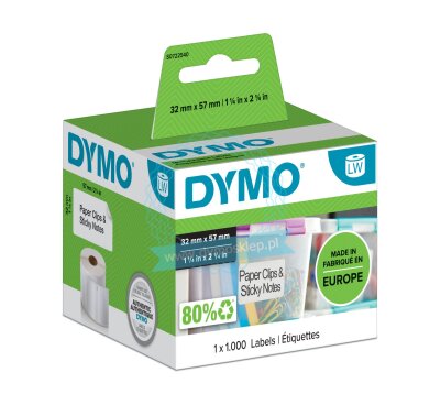 Dymo LabelWriter Large Address Labels 57mm x 32mm - white