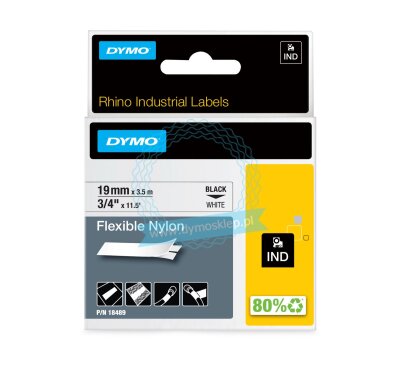 Rhino IND Flexible Nylon Labels 19mm x 3,5m (18489)