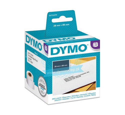 Dymo LabelWriter Multi-Purpose Labels 89mm x 28mm - white (130 pcs ...